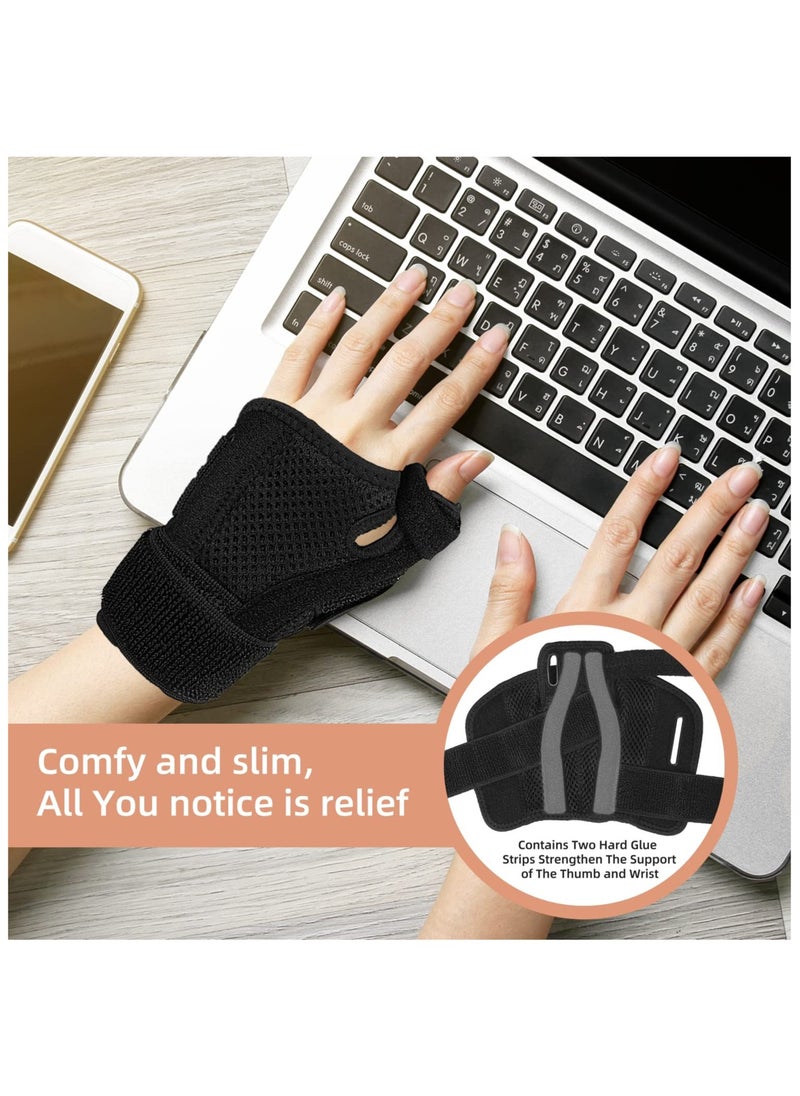 Hihonor Thumb Splint with Wrist Support Brace-Thumb Brace for Carpal Tunnel or Tendonitis Pain Relief,Wrist Brace Fits Both Left and Right Hands  - Image 5