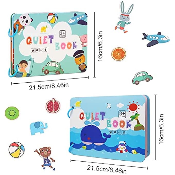 QUIET BOOK, 3D TODDLERS STORY CLOTH BOOK FOR TODDLERS KIDS 1 2 3 4 TO DEVELOP BASIC SKILLS PRESCHOOL LEARNING ACTIVITIES EDUCATIONAL SENSORY TRAVEL TOYS - Image 5
