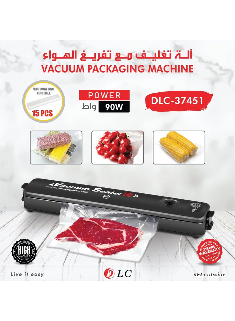 دي إل سي  آلة تغليف بتفريغ الهواء مع الأكياس الحرارية للتغليف - Image 1