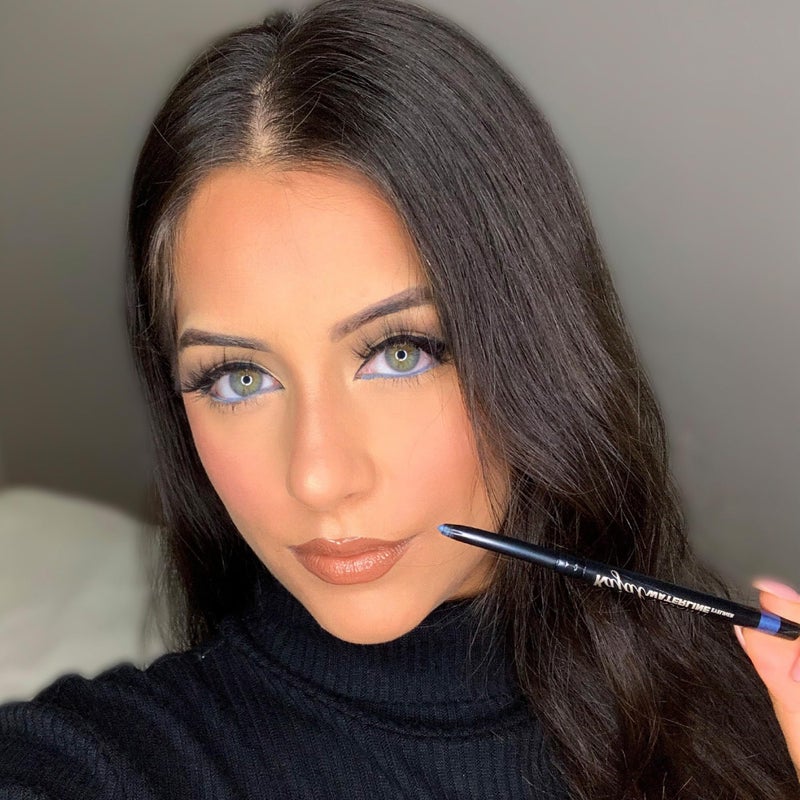 VASANTI Kajal Waterline Eyeliner Pencil - Long-lasting, Waterproof, Smudge-proof, Safe for Sensitive Eyes, Waterline Eye Liner - Opthalmologist Approved and Tested (Ice Blue) - Image 2