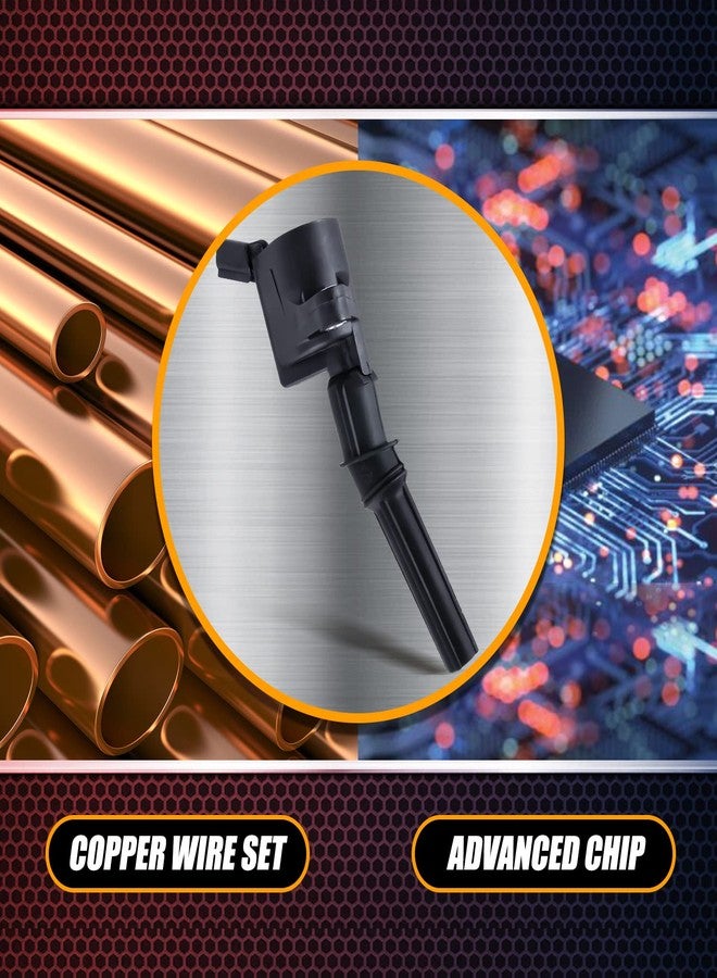 RANSOTO Ignition Coil Pack DG508 & Iridium Spark Plug SP479 Compatible with Ford Expedition F150 F250 F350 Explorer Excursion E150 E250 E350 Crown Victoria Mustang Lincoln 4.6L 5.4L (Set of 8) - Image 5