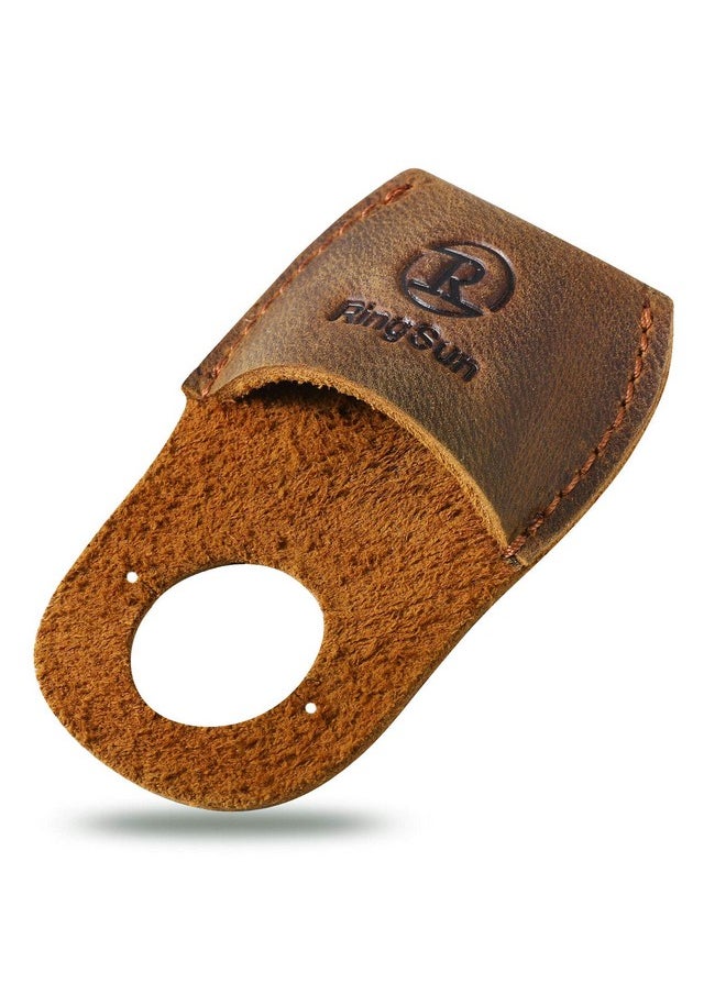 RINGSUN Thumb Guard Wood Carving Tools, Leather Finger Protector, Handmade Carpenter Working Carving Kit Accessories Brown Rs40  - Image 1