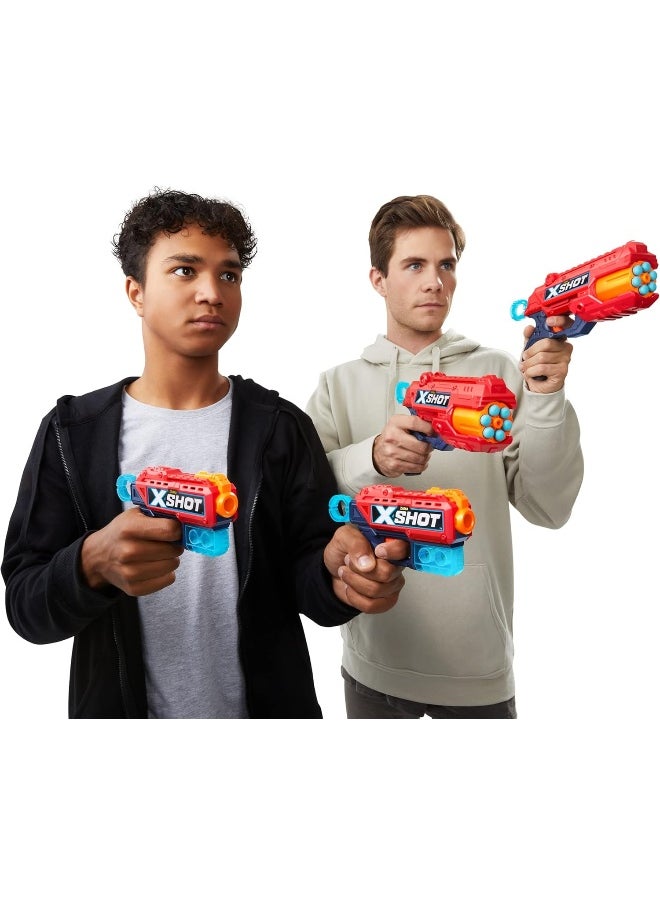 X-Shot Excel Combo Pack [2 Kickback/2 Reflex-6] (3 Cans/48 Darts)