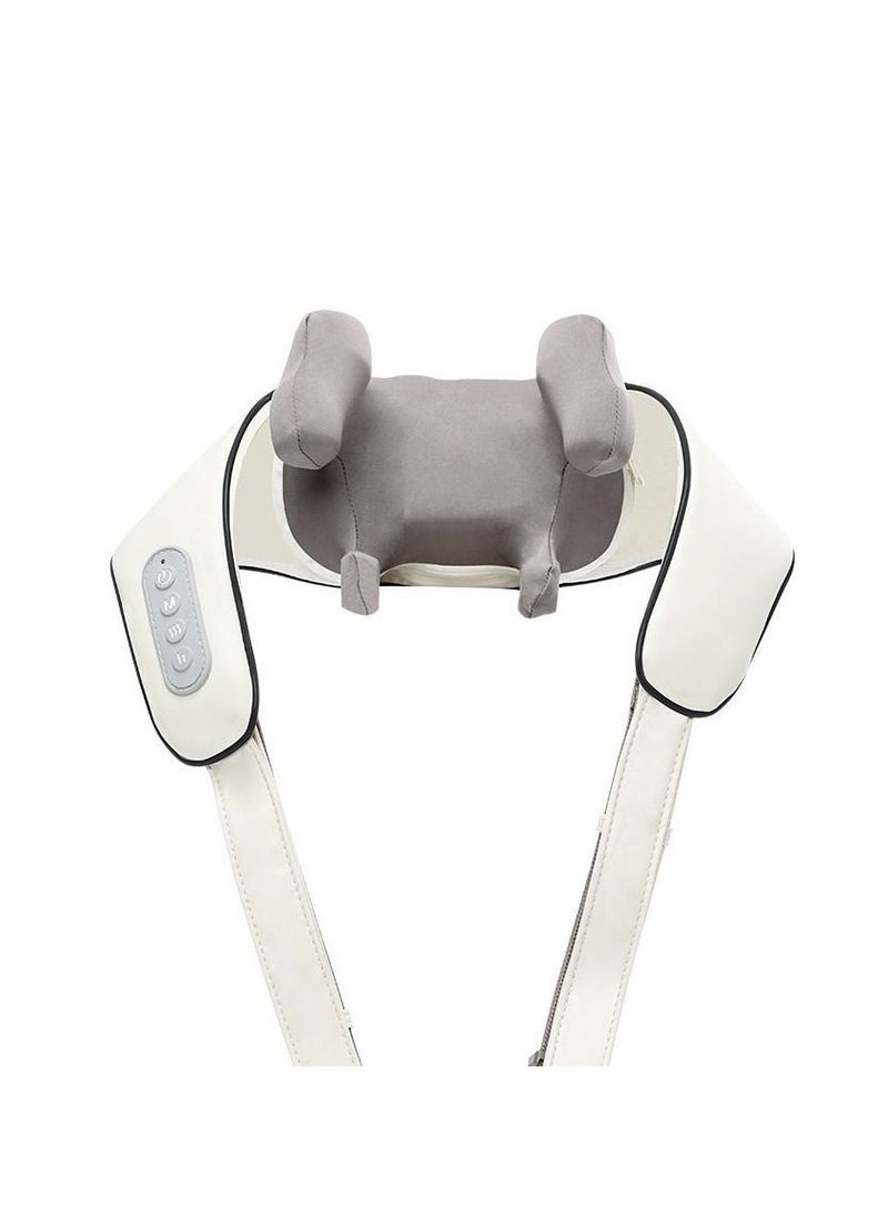 Generic - Neck And Shoulder Back Massager With Heat Electric Vibration Deep Tissue 5D Kneading Massage Pillow For Pain Relief On Waist Leg Calf Foot Arm Belly Full Body Muscles - Image 1