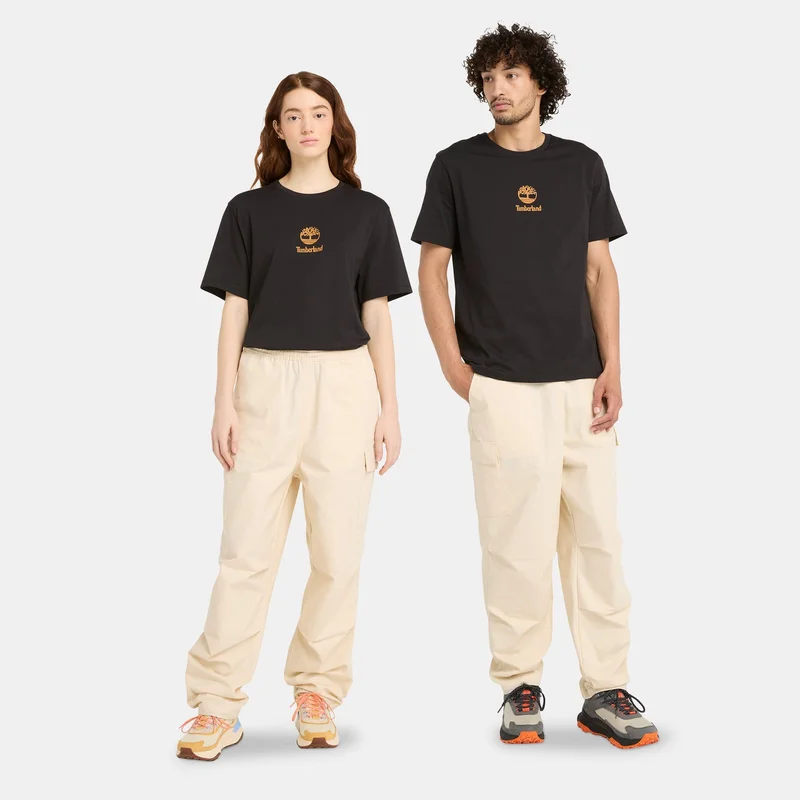 Timberland Black Men's Small Logo T-Shirt for Men | Best Price UAE