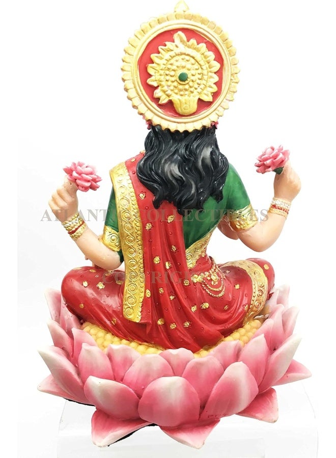 PT Pacific Trading Lakshmi Hindu Goddess on Lotus Statue Sculpture - Image 3