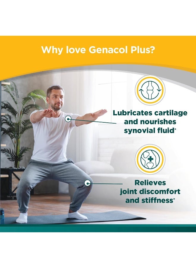 Genacol Glucosamine & Collagen Joint Supplement by GENACOL Plus | Glucosamina Colageno Hidrolizado Capsules | Lubricate Joints, Relieve Joint Discomfort, Maintain Optimum Joint Health & Flex (90 Capsules) - Image 4