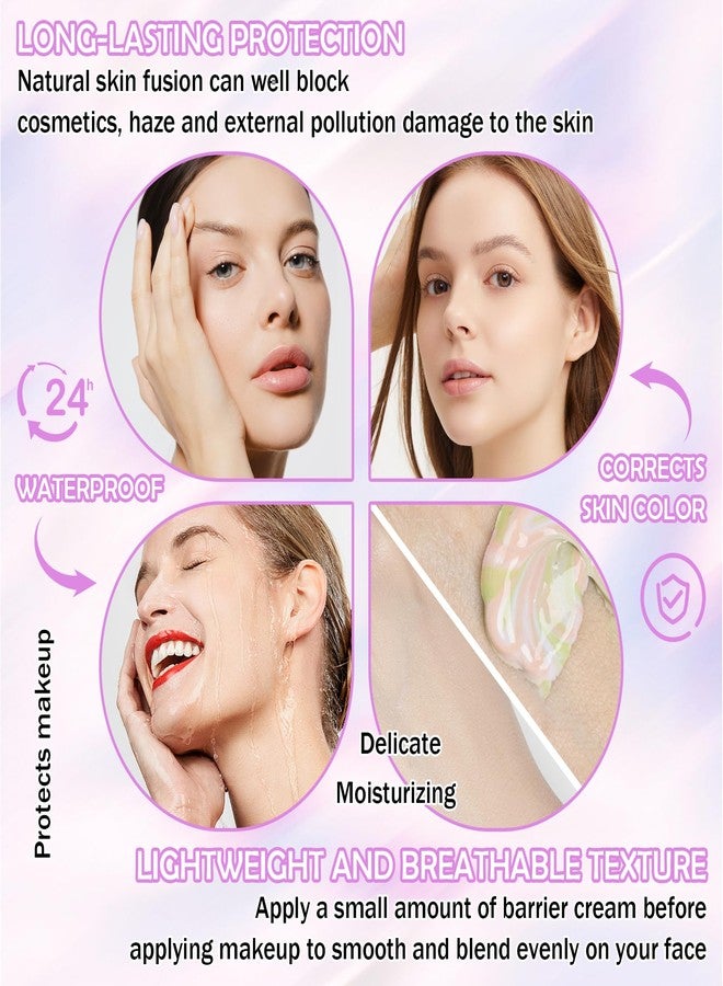 LZYLLS 2 Pcs One Step Color Corrector,Color Correcting Facial Serum,Invisible Pore Face Makeup Primer,Oil Control Isolation Cream,Moisturizing Concealer Foundation for Women - Image 4