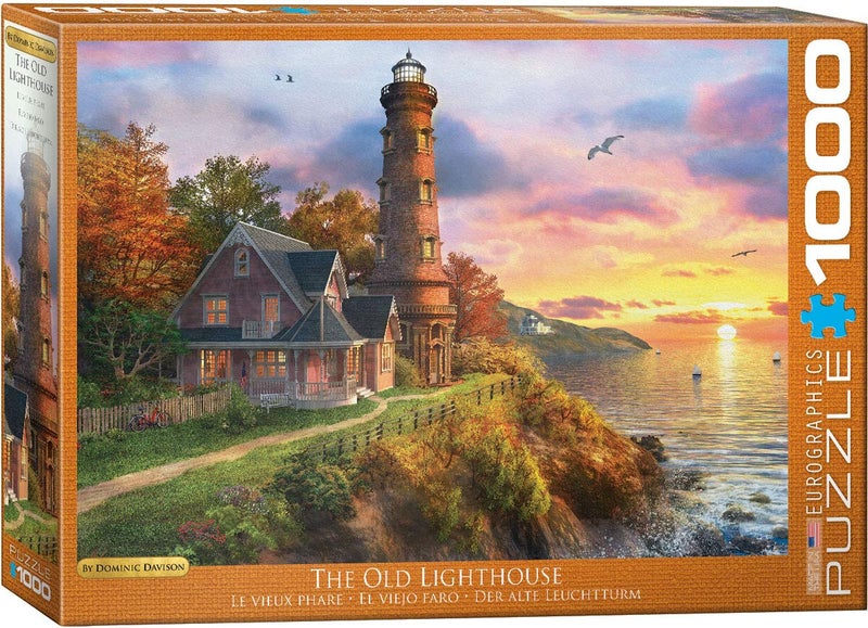 EuroGraphics The Old Lighthouse Sunset Ocean Cliff Peace Quiet Puzzle, 1000 (6000-0965) - Image 5