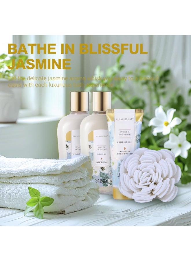 سبا لوكستيك سلال هدايا سبا فاخرة للنساء - مجموعة هدايا للنساء، 15 قطعة من مجموعة سبا فاخرة للاسترخاء مع قنابل استحمام، هدايا عيد ميلاد للجسم ومجموعة استحمام - Image 3