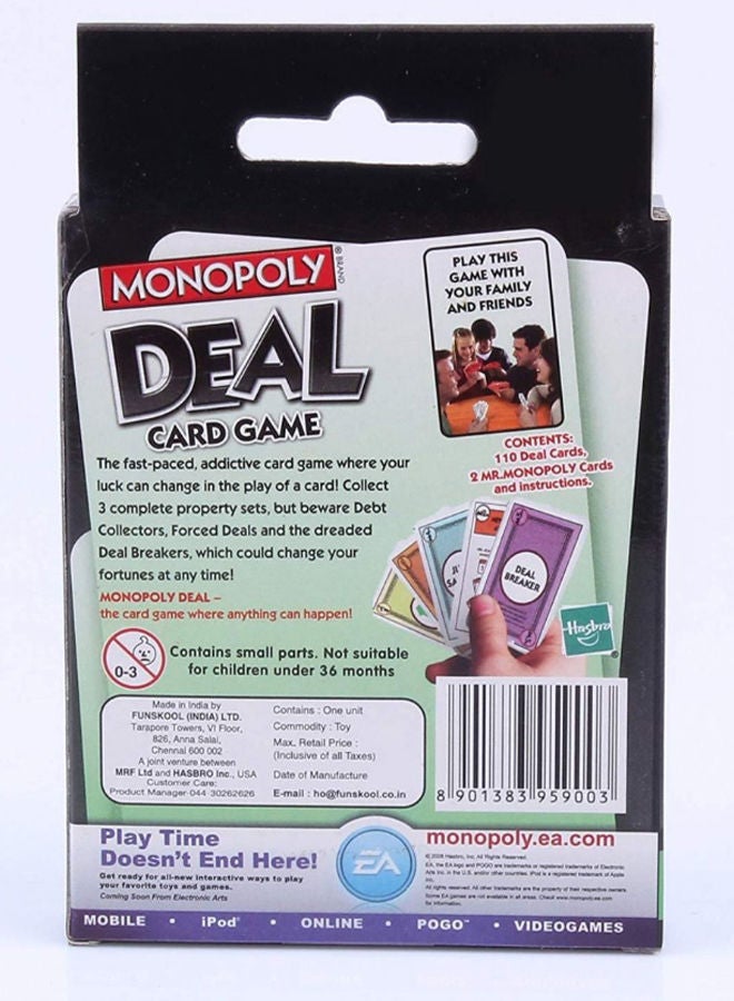 NIBEMINENT Monopoly Deal Card Game 22x39cm - Image 2