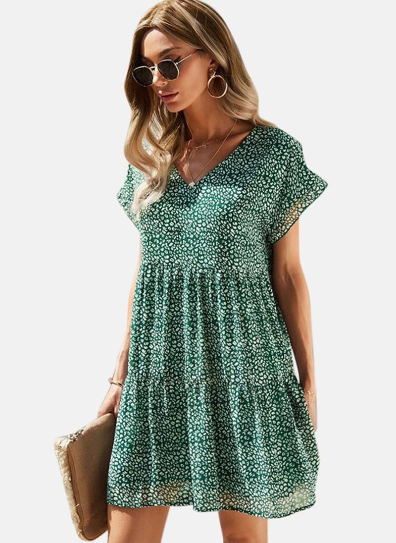 YUNIQEE Green Floral Mini Dress  - Image 3