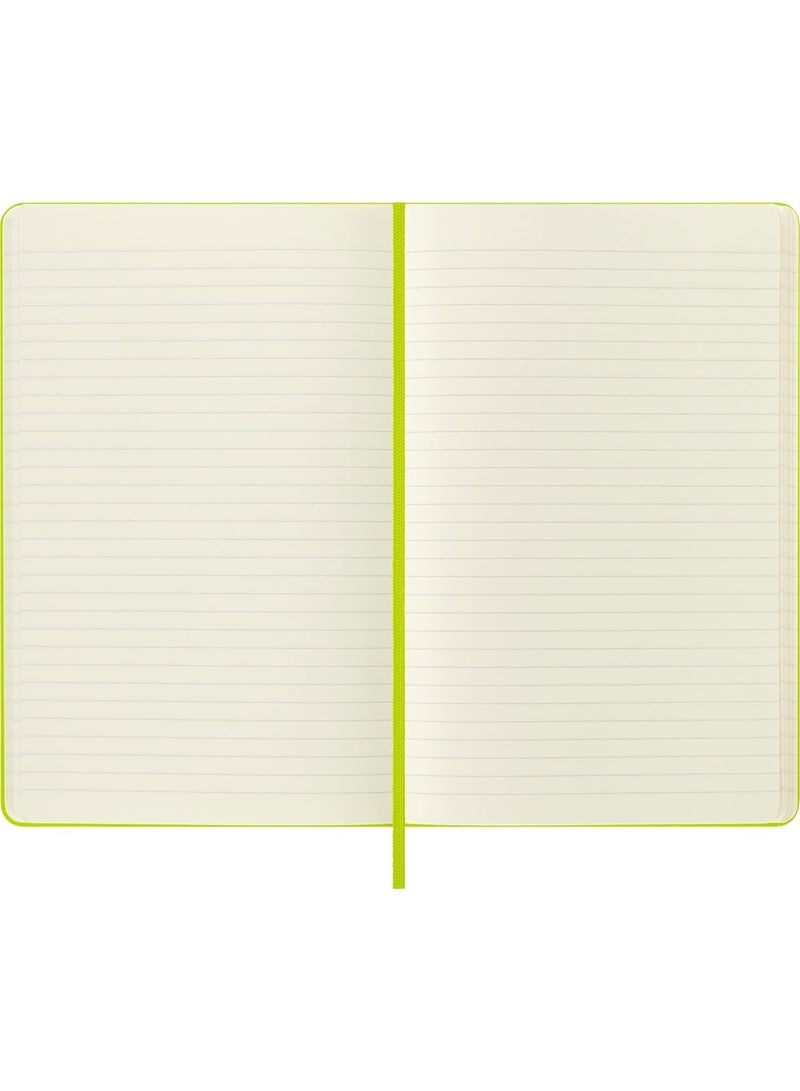 MOLESKINE XL Notebook Ruled Pages Lemon Green Hard Cover 240 Pages - Image 2