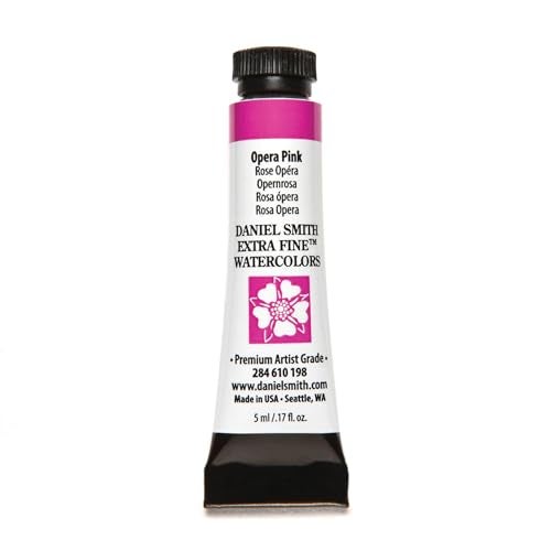 Daniel Smith Extra Fine Watercolor Paint, 5ml Tube, Opera Pink, 284610198, 0.17 Fl Oz (Pack of 1) - Image 1