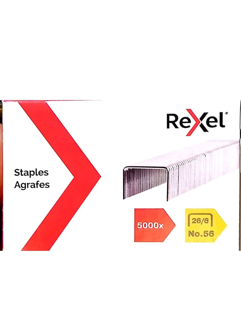 Rexel 1 Box No 56 26/6 Staples For Standard Staplers  - Image 1