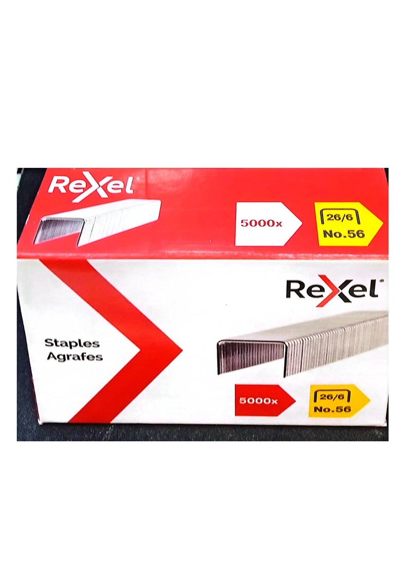 Rexel 1 Box No 56 26/6 Staples For Standard Staplers  - Image 2