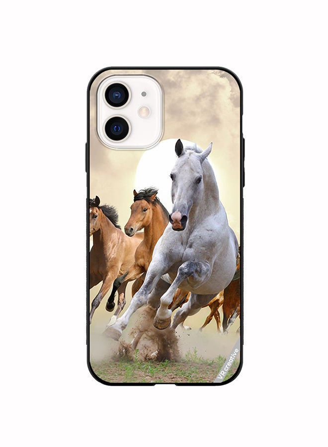 VR CREATIVE Protective Case Cover For Apple iPhone 11 Running Horses Design Multicolour - Image 1