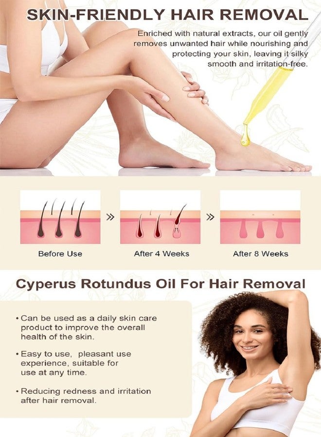 ZTSGU Cyperus Rotundus Oil, 100% Pure Natural Cyprus Rotundus Oil for Hair Removal Reducing Body Hair Growt. (1Pcs - Image 2