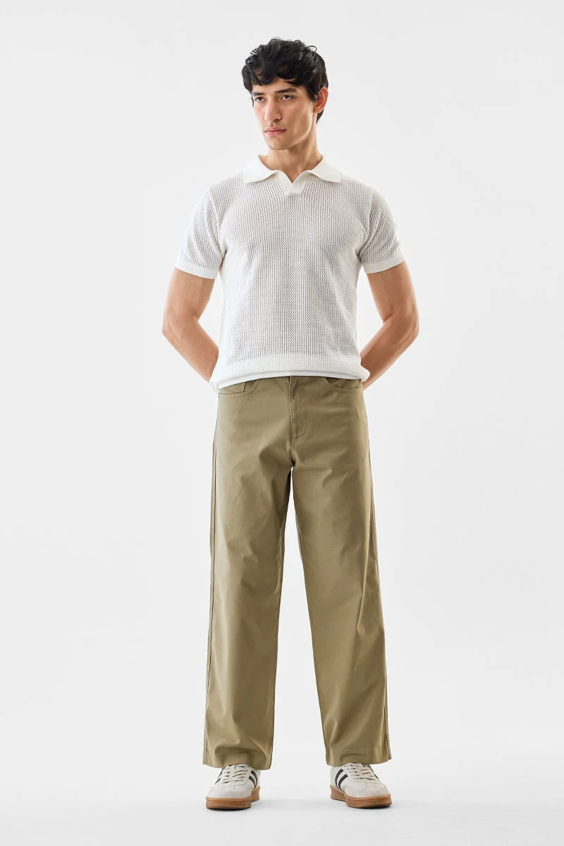 SNITCH Loose Fit Stretch Trousers