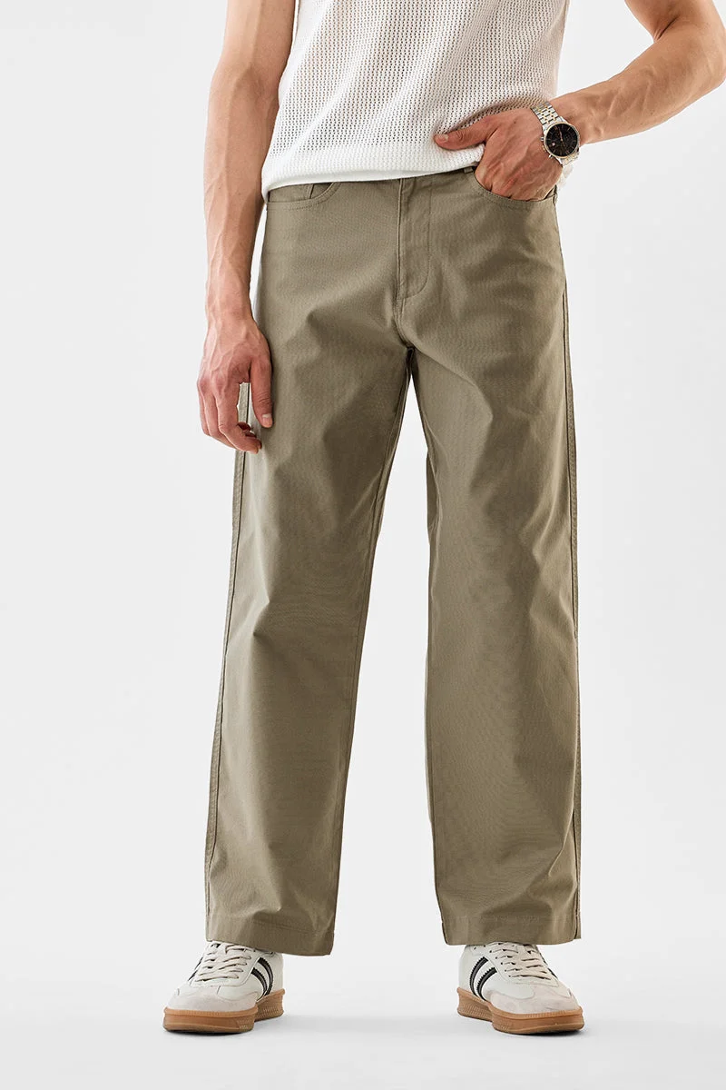 SNITCH Loose Fit Stretch Trousers