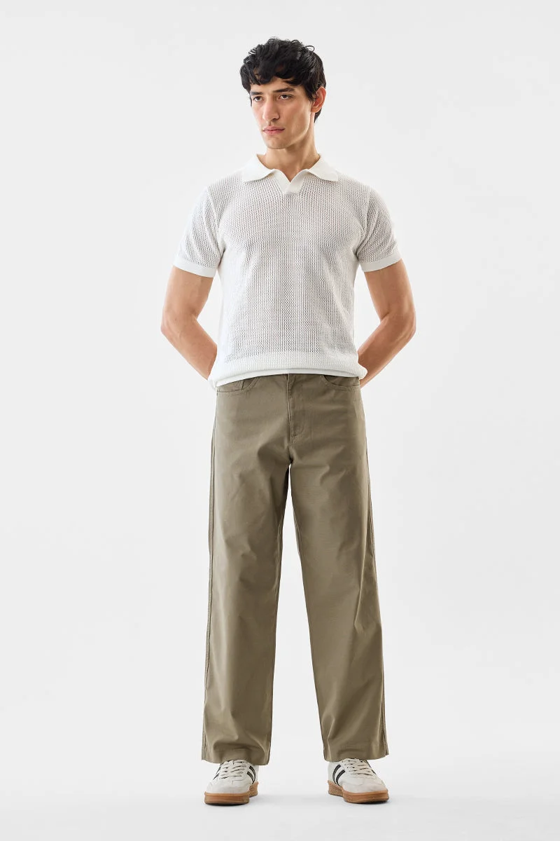 SNITCH Loose Fit Stretch Trousers