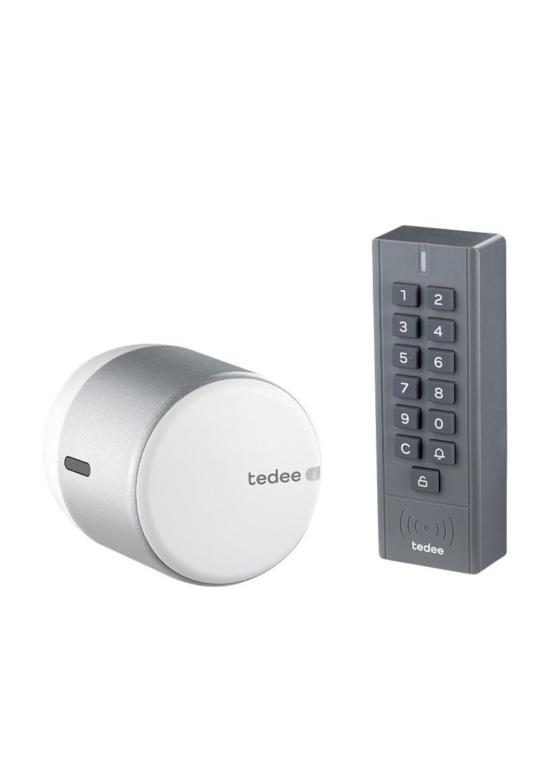 tedee GO (Silver/White) + Keypad
