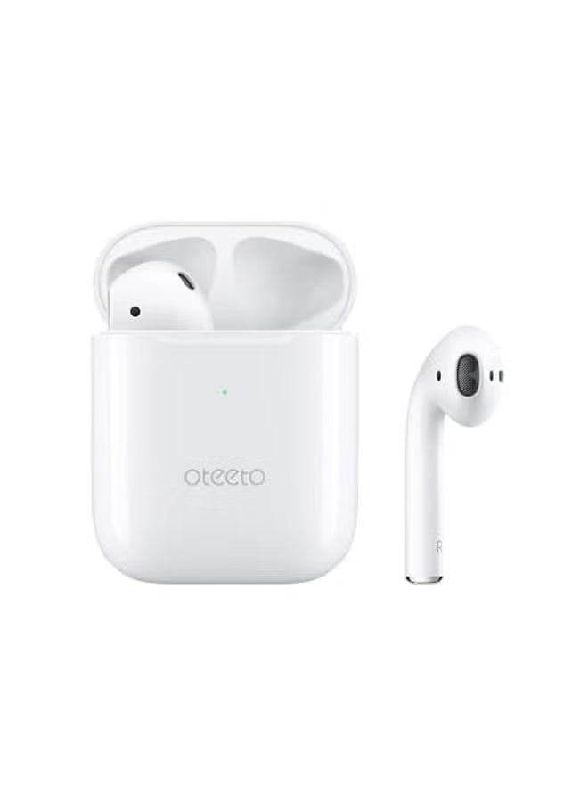 أوتيتو OTEETO OT3 True Wireless Bluetooth Earphones in White | Super Bass Sound with HD Microphone | Noise Cancellation & Touch Controls | Lightweight In-Ear Design | Long Battery Life | Perfect for Calls, Music, Gym & Travel | TWS Earbuds - Image 3