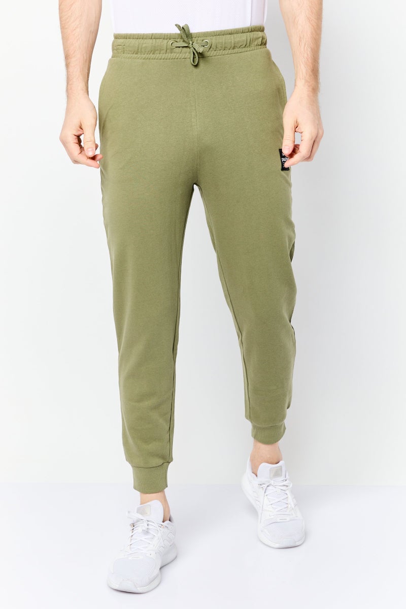 Paul Frank Men Regular Fit Brand Logo Sweatpant Pants, Olive - Image 1