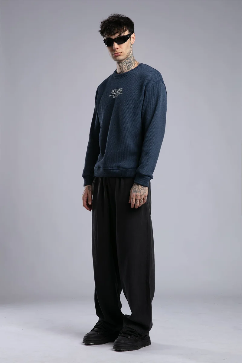 Catch Minimalist Printed Knit Sweater