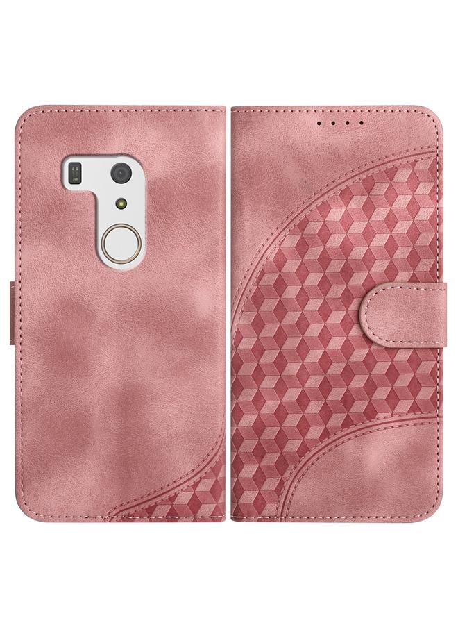 اس-توب جراب لهاتف Fujitsu Arrows F-01L F-42A YX0060، جراب جلدي منقوش عليه رأس فيل مع حبل تعليق - Image 1