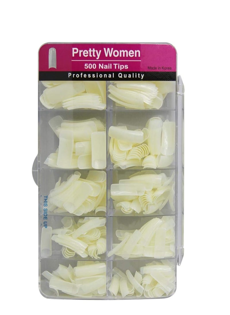 Pretty Woman Pretty Women P-500 Nail Tips TR-8 500pcs / pack  - Image 1