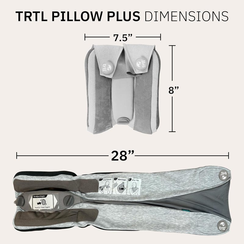 trtl Travel Pillow Plus Charcoal - - - - - - Image 2
