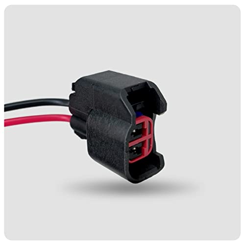 Yonput 2 PCS EV6 EV14 Injector Connector with Wire, Standard Motor Products Fuel Injector Connector, Compatible with most vehicles (Black) - Image 4