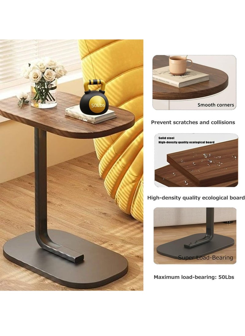 0TO1 TECH - Coffee Table, C Shaped Side Table, A Movable, Space-Saving Side Table Perfect for Sofas, Side Table Bedroom Great for Indoor & Outdoor - Image 1
