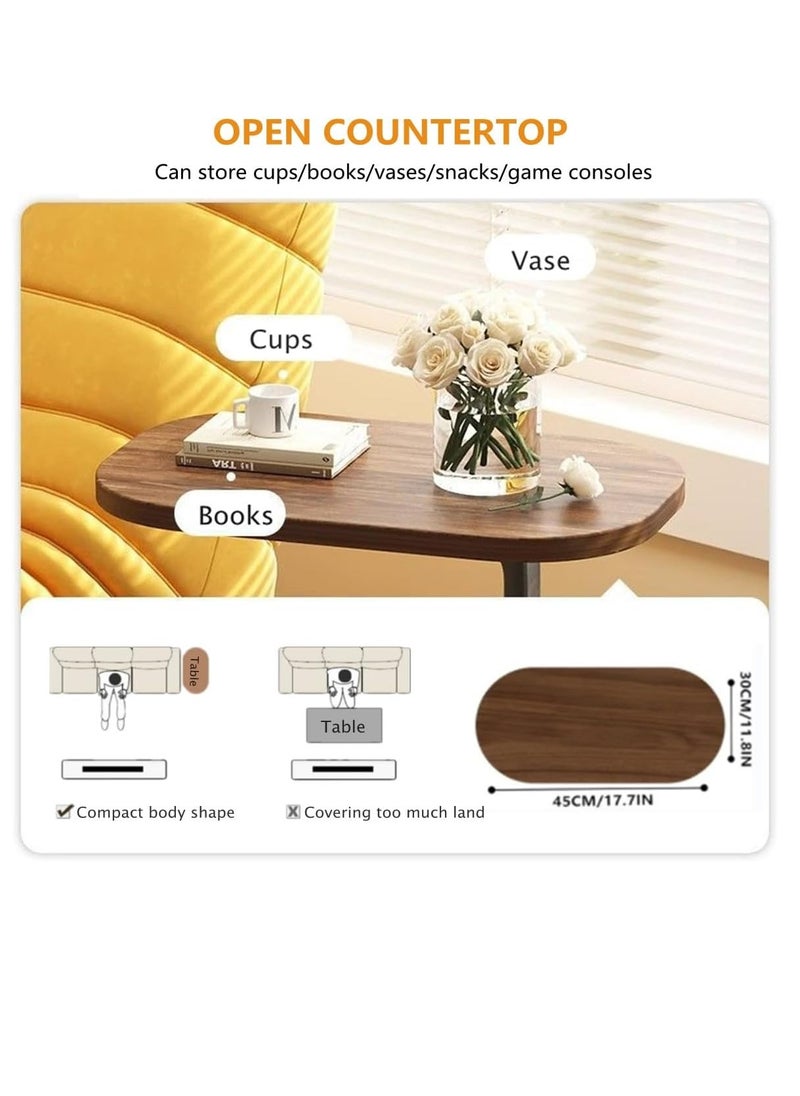 0TO1 TECH - Coffee Table, C Shaped Side Table, A Movable, Space-Saving Side Table Perfect for Sofas, Side Table Bedroom Great for Indoor & Outdoor - Image 1