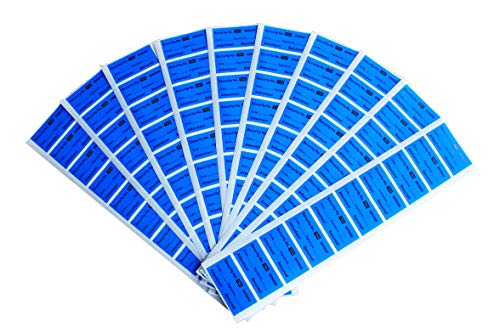 TamperSeals Group - 100pcs Non Transfer Tamper Resistant Security Warranty Void Labels/Stickers/Seals (Blue, 1 x 2 inches, Unique Nnumbers) - Image 3