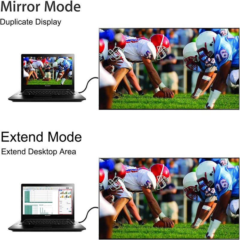 Ankey Display Port to VGA Adapter,8 Pack Gold-Plated DisplayPort DP to VGA Converter (Male to Female) for Computer, Desktop, Laptop, PC, Monitor, Projector, HDTV - Image 5