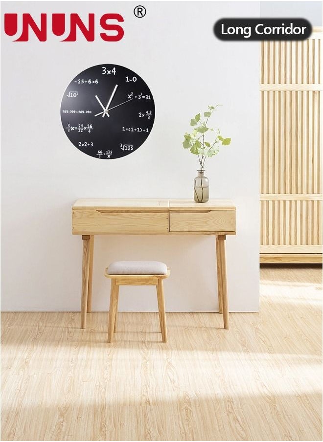 UNUNS - 12 Inch Math Wall Clock, Unique Art Design, Mathematical Equations Wall Clock, Quartz Clock Unique Gift for Classroom Home Office - Image 1