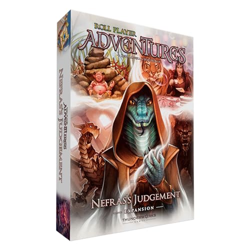 Thunderworks Games Roll Player Adventures Nefras Judgement Expansion for The Campaign Adventure Board Game Fantasy Dice Puzzle Family Game for Ages 14 14 Players 90150 Min by Thunderworks Games - Image 1