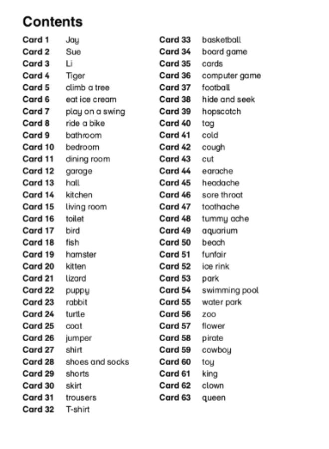 Macmillan Tiger Time -  English Course for Schools -level 2_Wordcards Book - Image 2