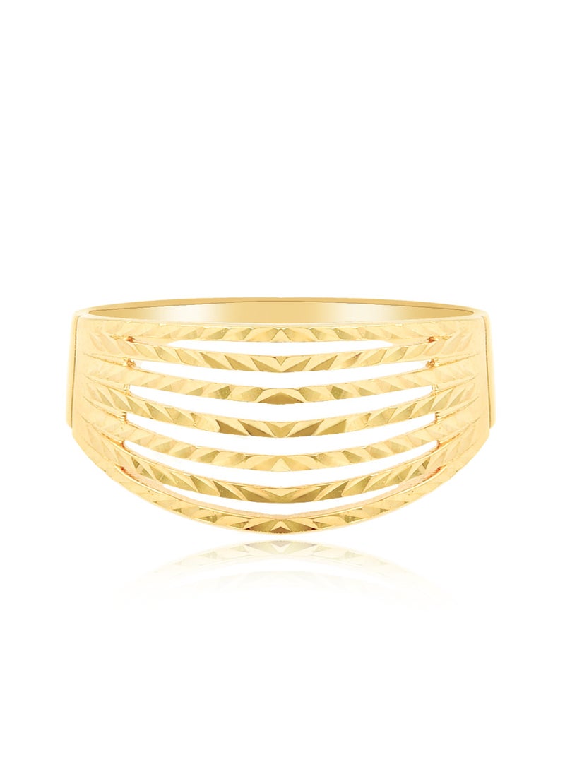 BAFLEH JEWELLERY - Radiant 18kt Gold Ring: A Stunning Fusion of Luxury and Sophistication - Image 1