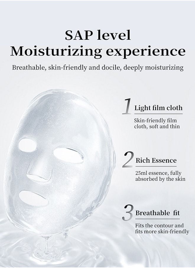 MOIKA - 8 Pieces Facial Sheet Masks,Hydrating,Moisturizing,25ml - Image 1