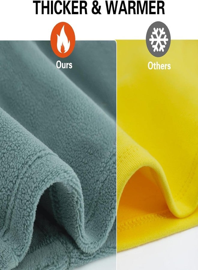 قناع شتوي من نورث ويند للرجال، للجنسين، مصنوع من الصوف القطبي السميك والدافئ، يغطي الوجه بالكامل، قبعة شتوية، قناع تزلج، إكسسوارات شتوية للرجال في الطقس البارد (أسود) - Image 5