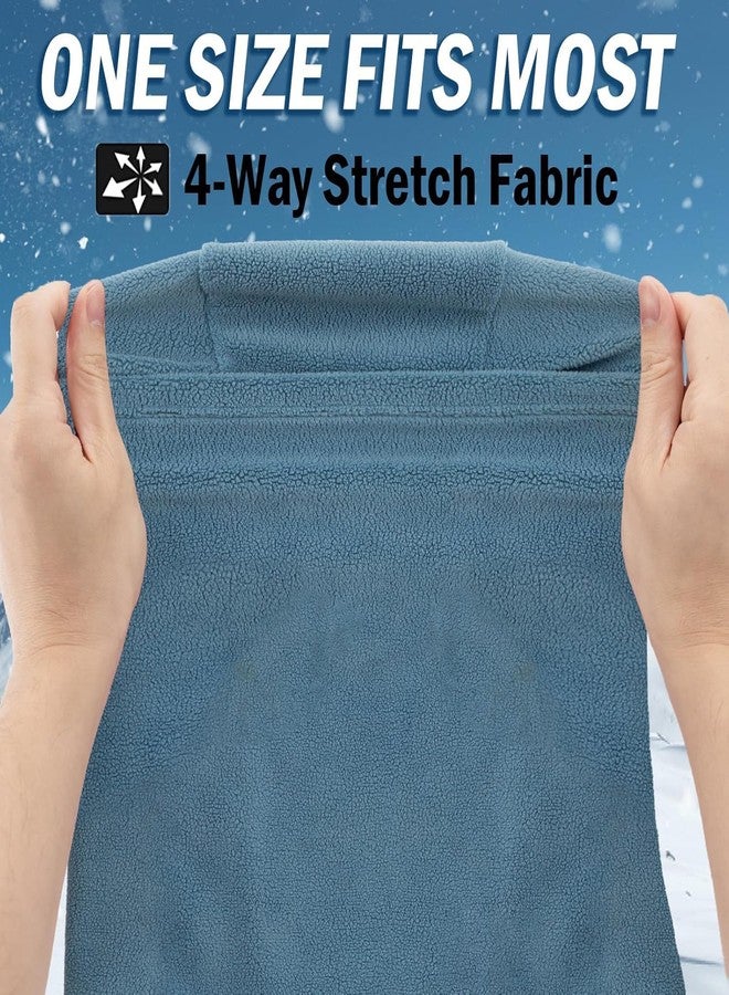 قناع شتوي من نورث ويند للرجال، للجنسين، مصنوع من الصوف القطبي السميك والدافئ، يغطي الوجه بالكامل، قبعة شتوية، قناع تزلج، إكسسوارات شتوية للرجال في الطقس البارد (أسود) - Image 4