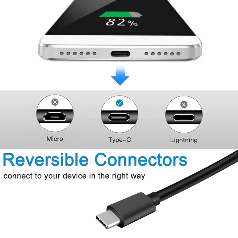 SCOVEE USB Type C Charger Cable for Tablets Samsung Tab A 10.1(2019),10.5(2018),A7 10.4(2020),Tab S6/Lite S4 S3,Phones Galaxy A51 S9 S10E Fast Quick Charging Cords 3FT - Image 3