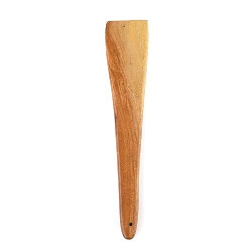 WoCra® Wooden Spoon Regular Flip-Spatula-Ladle Cooking-Serving Dosa-Roti-Chapati | Premium Compact Wooden Kitchen Tools | Natural Handmade Neem Wood Spoons for Nonstick Cookware | I Piece - Image 1