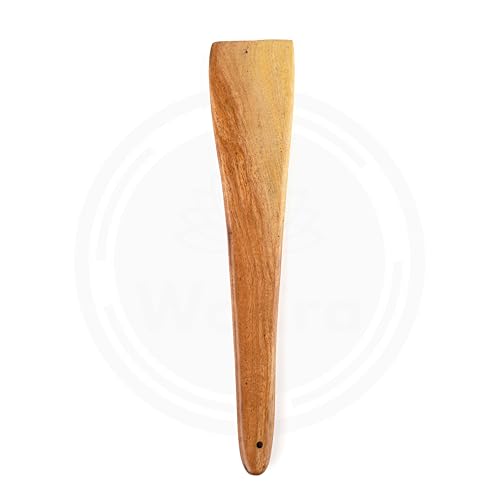 WoCra® Wooden Spoon Regular Flip-Spatula-Ladle Cooking-Serving Dosa-Roti-Chapati | Premium Compact Wooden Kitchen Tools | Natural Handmade Neem Wood Spoons for Nonstick Cookware | I Piece - Image 5