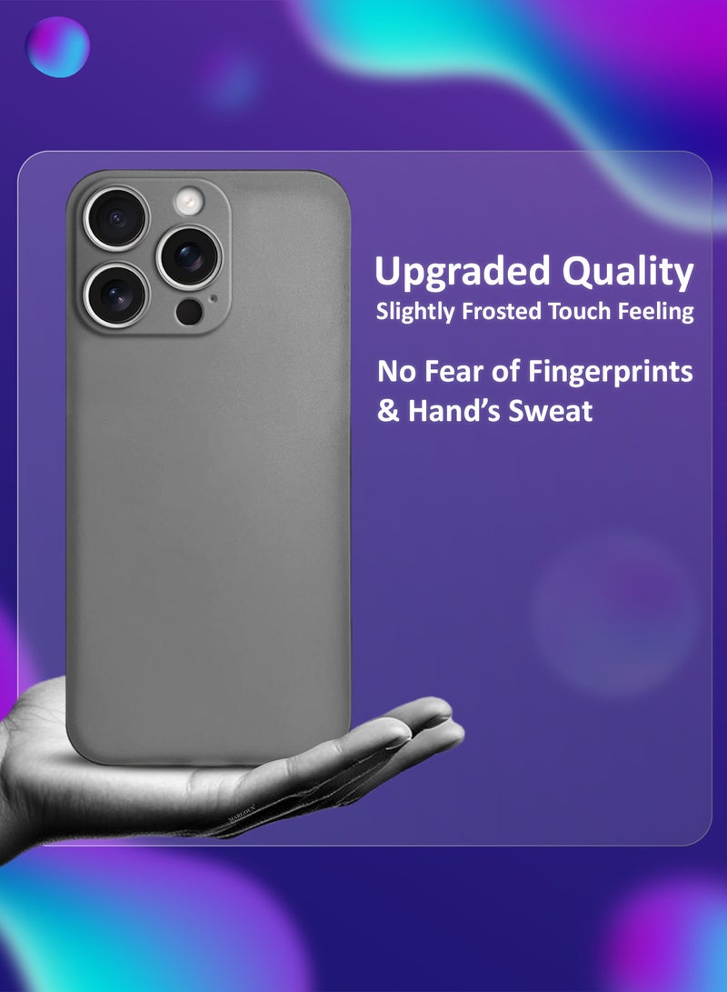 CATANES 3Packs Thin Case for iPhone 16 Pro Max, Back Cover Sturdy Durable Ultra-Thin Case Drop Protection Cover Clear - Dark Grey - Image 2