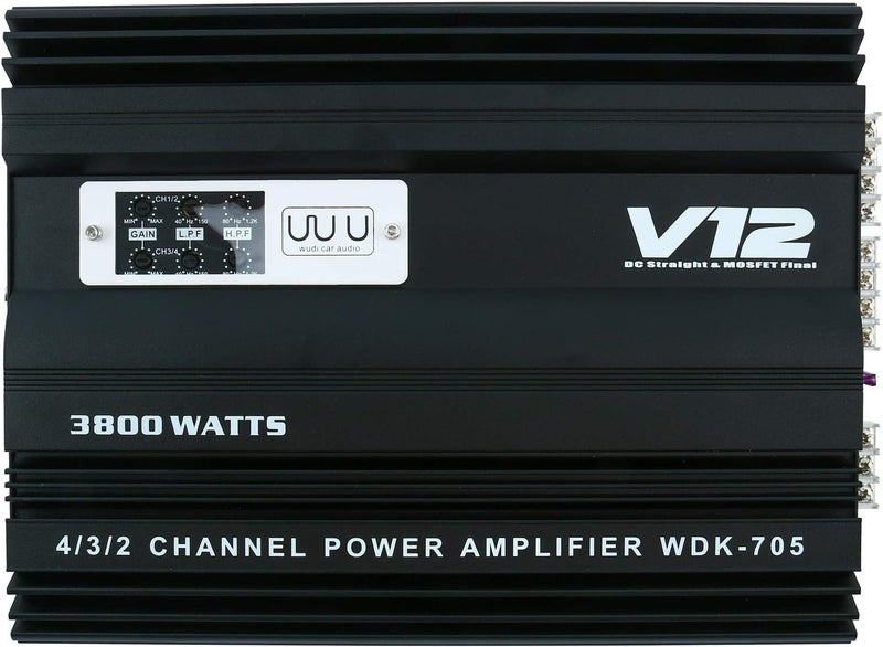 Yaeccc 4 Channel Car Amplifier WDK-705 - Image 1