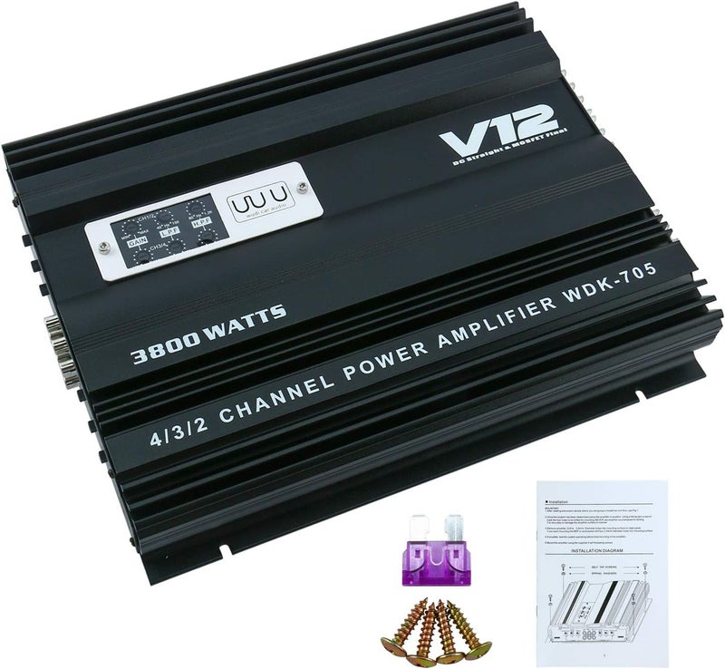 Yaeccc 4 Channel Car Amplifier WDK-705 - Image 2